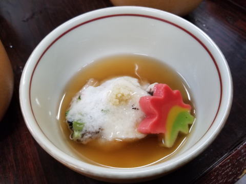 ふんわり餡の寺泊甘鯛の蕪蒸し